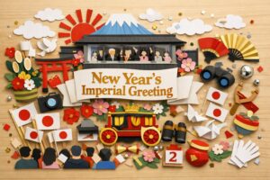 1月2日に皇居で行われる新年一般参賀の由来や歴史、長和殿での参賀の流れ、天皇陛下と国民が新年を祝う伝統行事の魅力を解説。