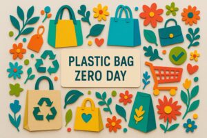 レジ袋ゼロデーの由来や目的、マイバッグの活用方法などを詳しく紹介した環境記念日の解説記事