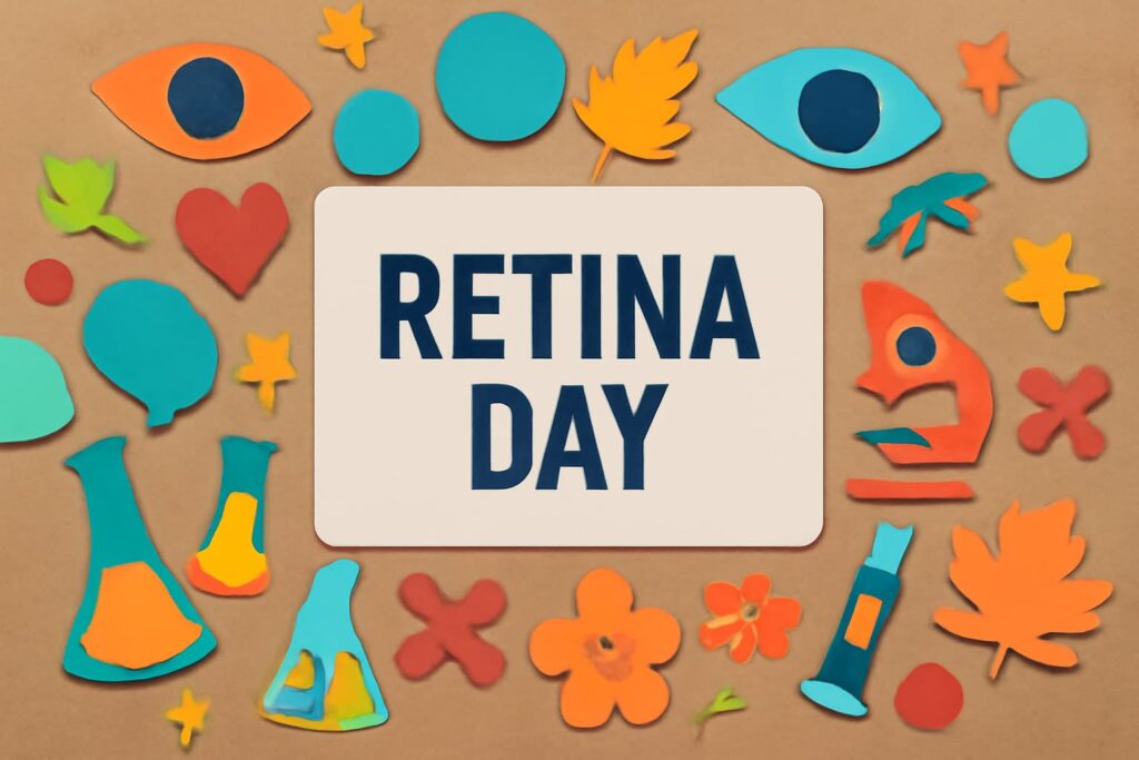 9月23日の「網膜の日」を記念して、網膜色素変性症に対する理解と支援の重要性を広める活動に関する内容。