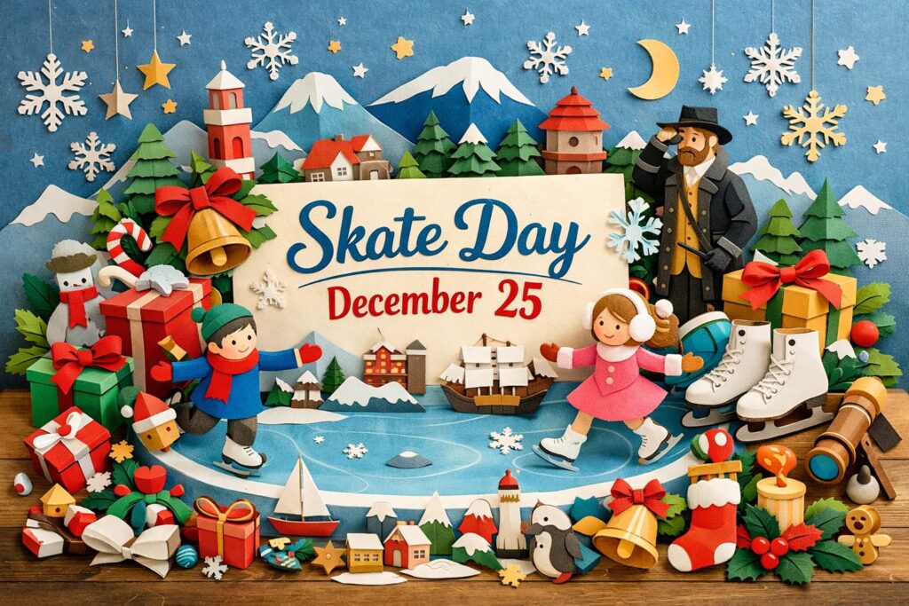 12月25日はスケートの日。日本初のスケートとブレーキストンの歴史をわかりやすく解説した記事です。