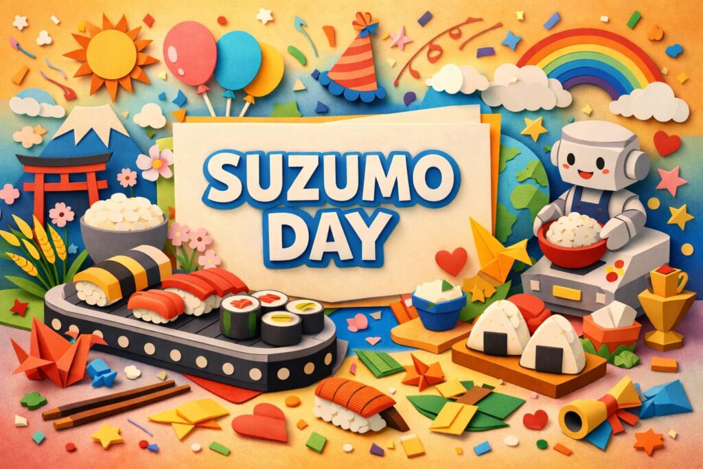 寿司ロボットを開発した鈴茂器工の創業者・鈴木喜作を称えた記念日と企業の挑戦の物語