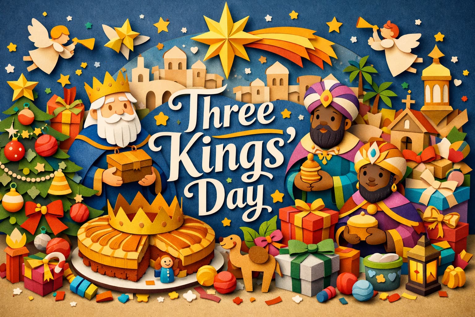 三博士が幼子イエスに贈り物を届けた1月6日の記念日と各国の祝福文化を紹介