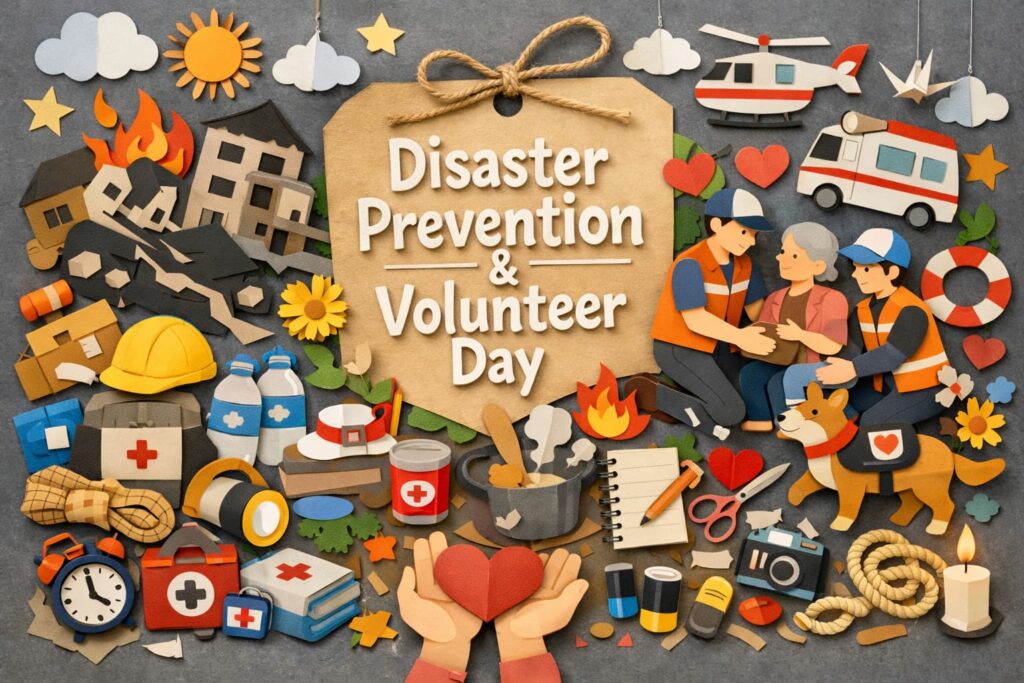 阪神淡路大震災の教訓を伝える防災とボランティアの日の由来や意義、ボランティアの重要性を紹介