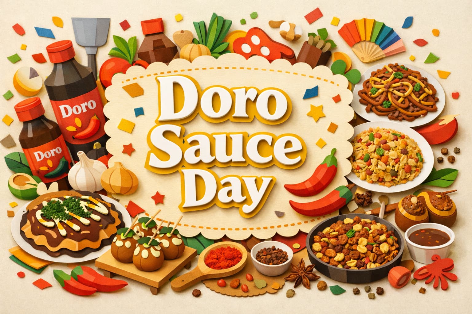 10月6日のどろソースの日の由来や歴史、濃厚な旨味と辛さが特徴のどろソースの魅力、使い方や食文化との関わりを分かりやすく解説
