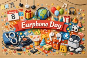 1月8日「イヤホンの日」の由来や意味、豆知識、選び方などを解説する記念日特集ブログ