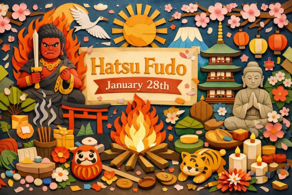 不動明王の縁日「初不動」の意味や由来、護摩祈願、全国の有名寺院を詳しく解説した記事です