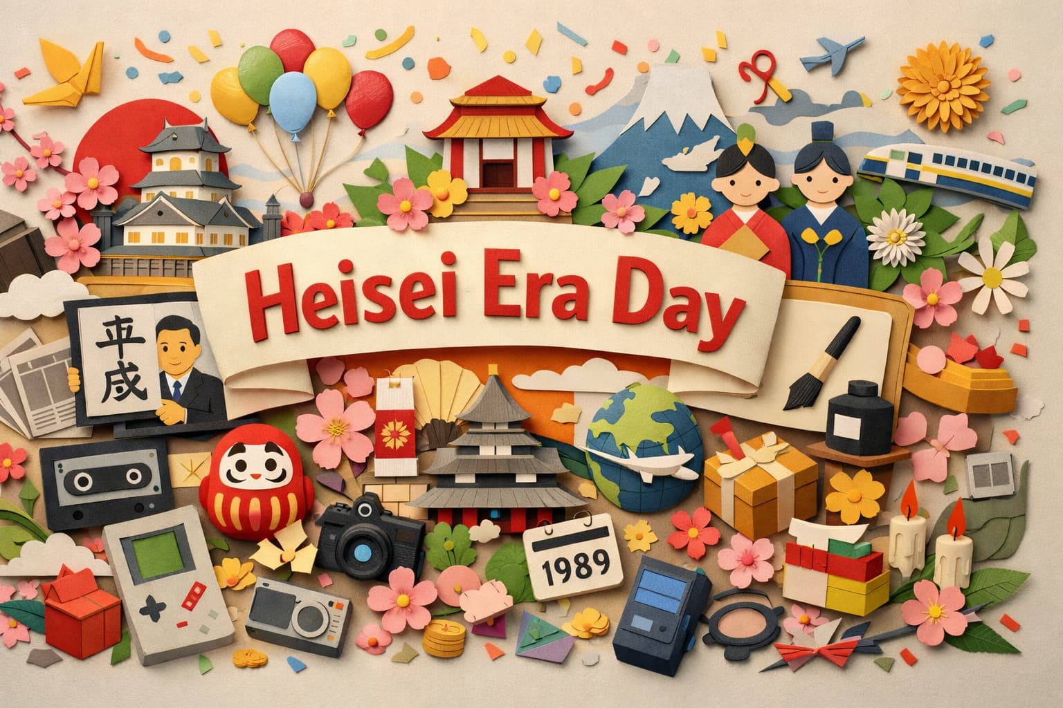1989年1月8日に始まった元号「平成」の由来や意味、改元の背景、小渕恵三官房長官の発表と関係人物を詳しく解説。