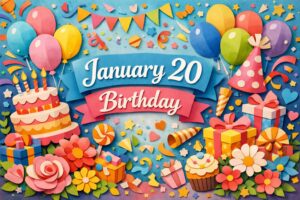 1月20日誕生日の芸能人・有名人をまとめたブログサムネイル。河野純喜、矢口真里、南果歩、IKKOなど幅広い分野の著名人を紹介