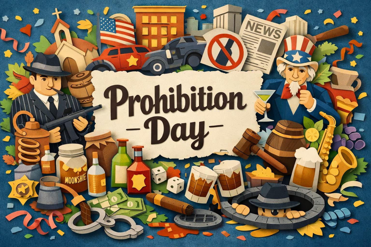 禁酒の日の由来とアメリカの禁酒法の歴史、自由と規制のバランスについて解説した記念日ブログ記事