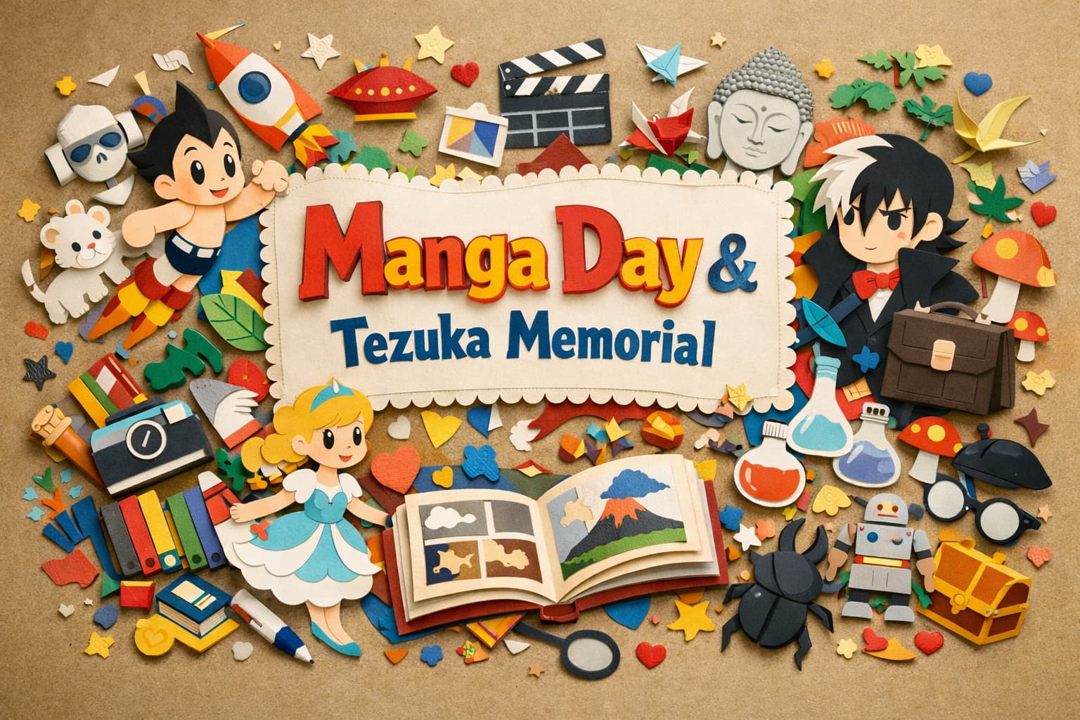 手塚治虫の命日に制定された漫画の日・治虫忌について、由来や関連記念日、作品の魅力を解説