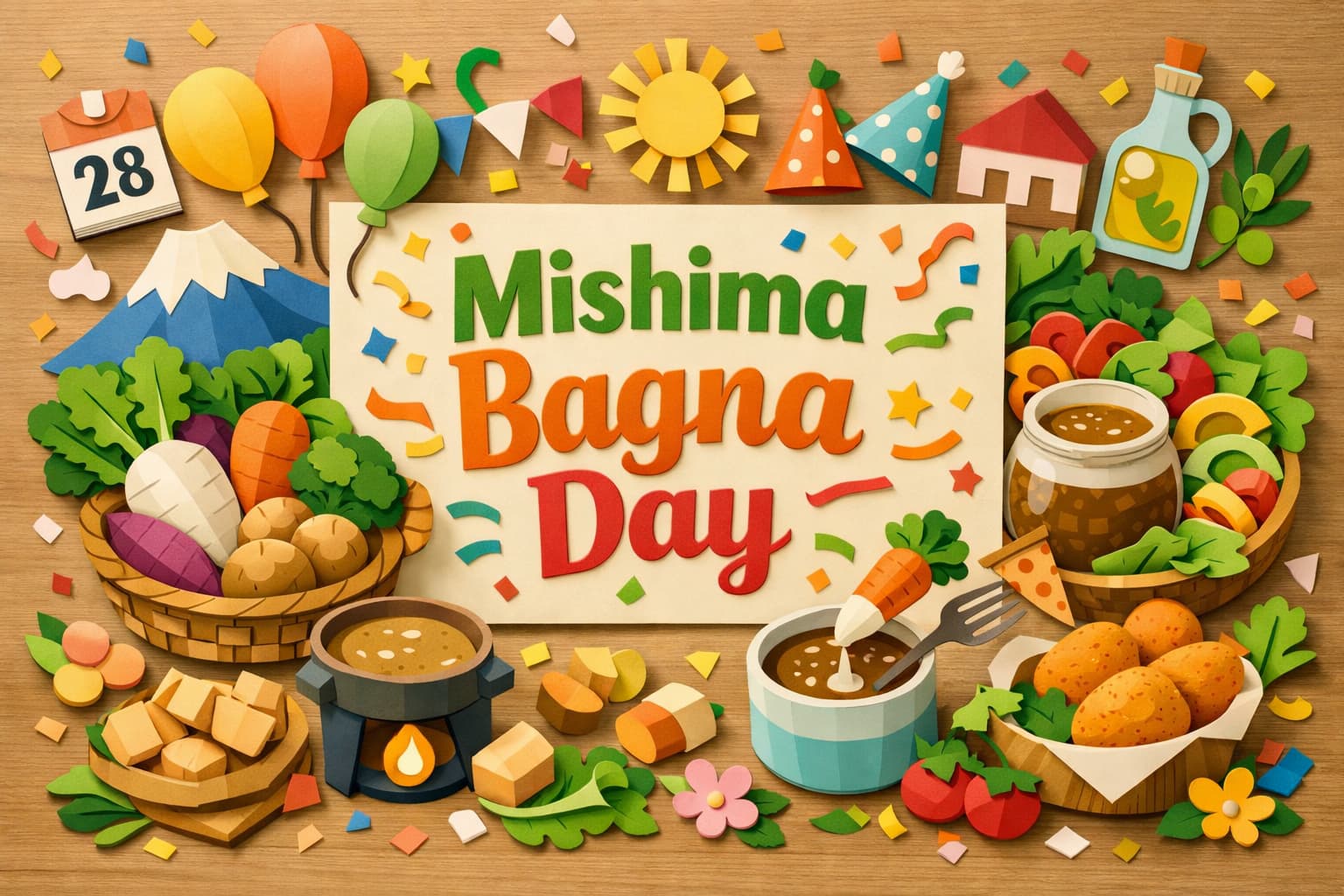 1月28日のみしまバーニャの日は、箱根西麓三島野菜を使ったご当地バーニャカウダの魅力や由来、地域の食文化と健康への想いを伝える記念日です