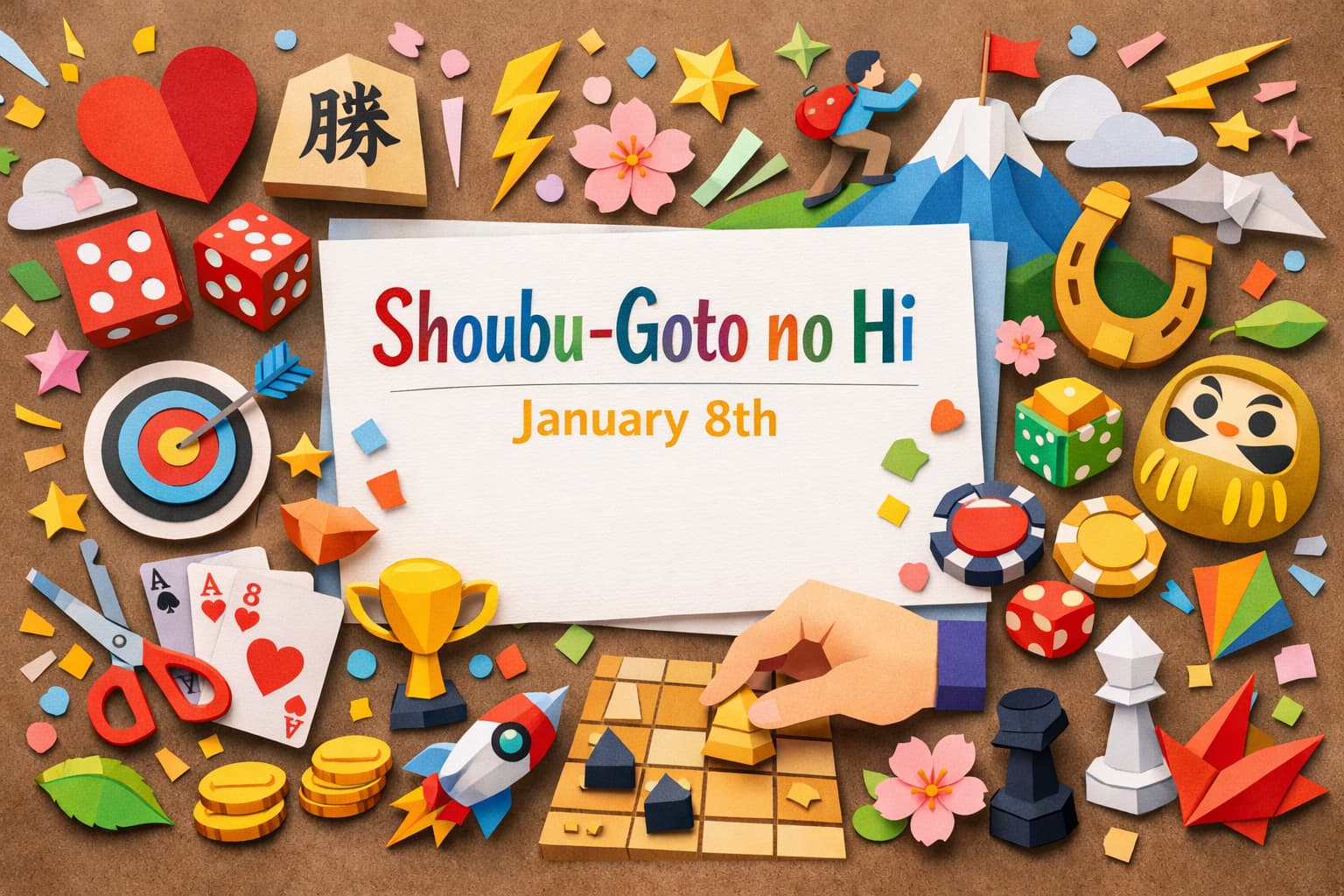 1月8日の勝負事の日はイチかバチかの語呂から生まれた記念日。一か八かの意味や由来、人生の勝負どころに活かす考え方をわかりやすく解説。