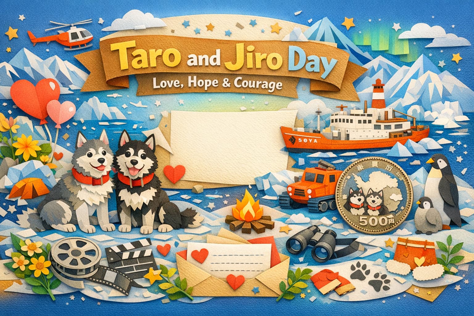 1月14日タロとジロの日にまつわる南極での奇跡の実話と記念日の意味をわかりやすく解説