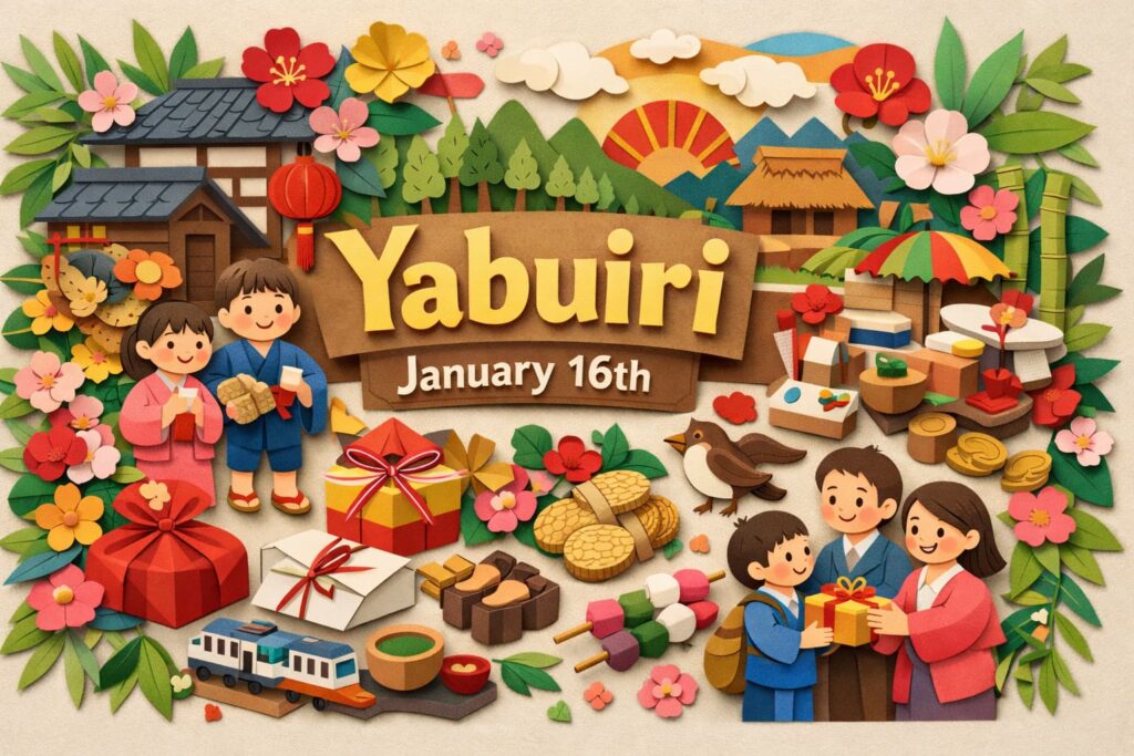 1月16日の年中行事「薮入り」は、江戸時代に奉公人が年に数少ない休暇として実家へ帰省できた特別な日。その由来や意味、奉公文化の背景を詳しく解説する。