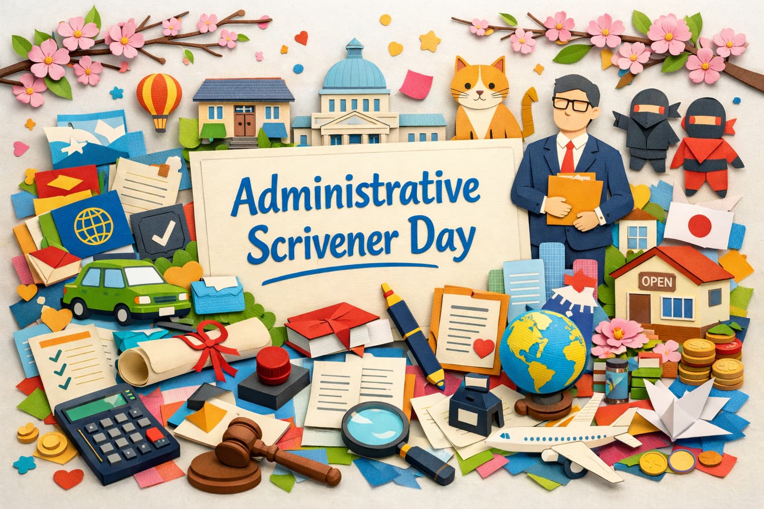 行政書士記念日(2月22日)の由来や意味、行政書士法施行の背景と街の法律家としての役割をわかりやすく解説した記念日ブログ。