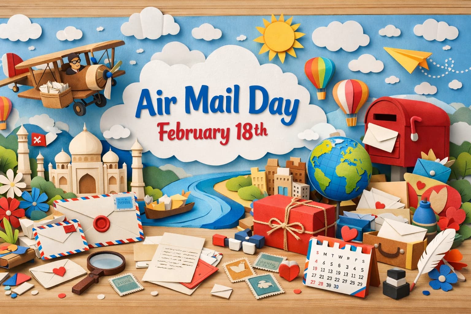 エアメールの日は世界初の航空郵便が実施された歴史を伝える記念日で、空と手紙にまつわる感動秘話を紹介