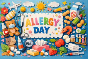 アレルギーの日は、IgE抗体の発見を記念する記念日。石坂公成・照子夫妻の功績とアレルギー医療の進歩を紹介。