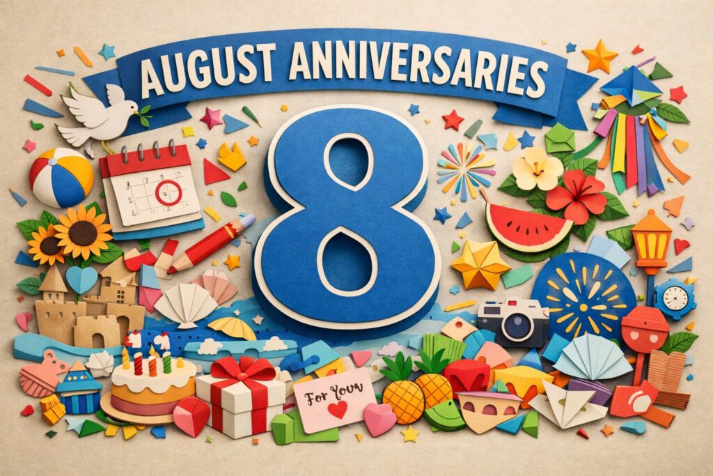 今日は何の日8月の記念日・年中行事を日付別一覧でわかりやすくまとめた記事
