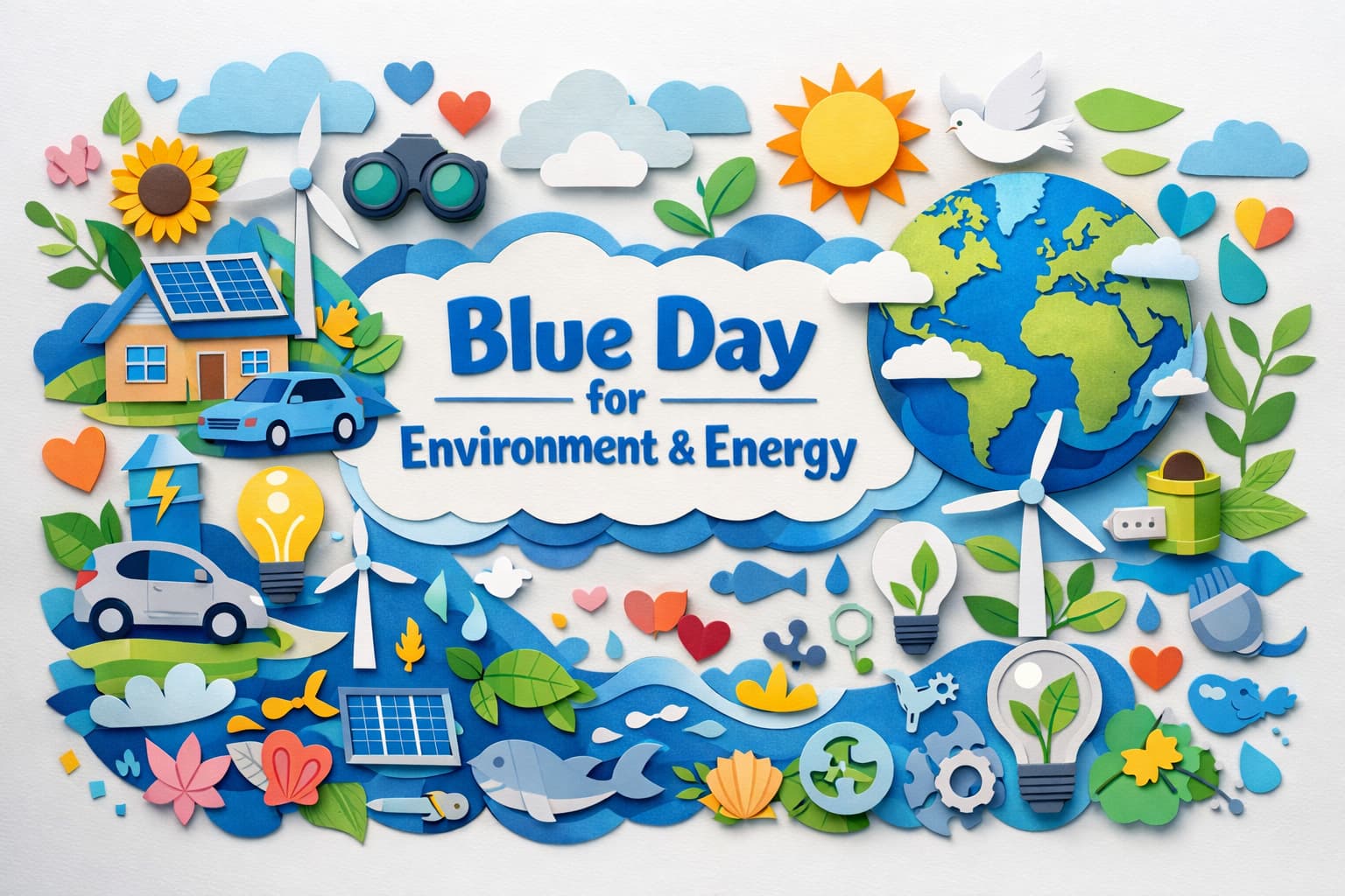 環境とエネルギー問題に意識を向けるブルーの日の由来と取り組みをわかりやすく解説