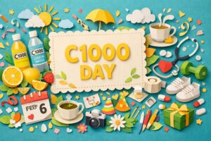 2月6日のC1000の日は、ビタミンC飲料「C1000」シリーズの誕生を記念した健康を見直す記念日