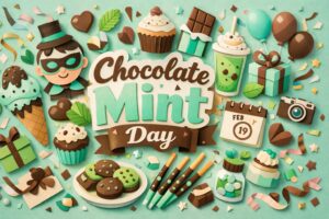 2月19日のチョコミントの日について、由来や楽しみ方、関連人物や商品を詳しく解説した記念日ブログ