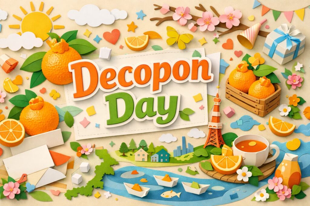 デコポンの日は1991年3月1日の初出荷が由来。デコポンは不知火のうち糖度13度以上・酸度1度以下を満たす登録商標です。