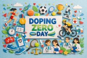 10月8日のドーピング0の日の由来や意味、ドーピング0会の活動、多職種連携によるアスリート支援とスポーツの公正さを守る取り組みを解説。