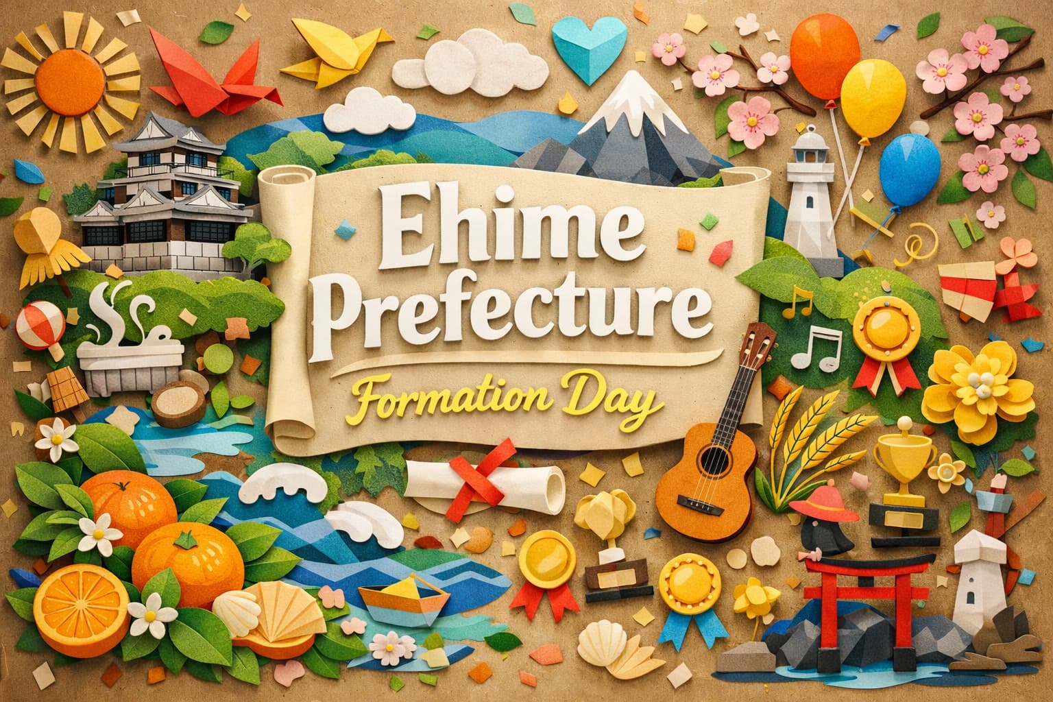 県政発足記念日は愛媛県の誕生を祝う日。由来や制定理由、知事表彰や県章・県歌について詳しく紹介。