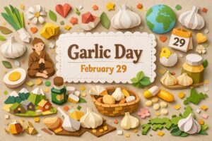 ニンニクの日（2月29日）は「に(2)んに(2)く(9)」の語呂が由来。制定者や豆知識、にんにく卵黄の特徴までわかります。