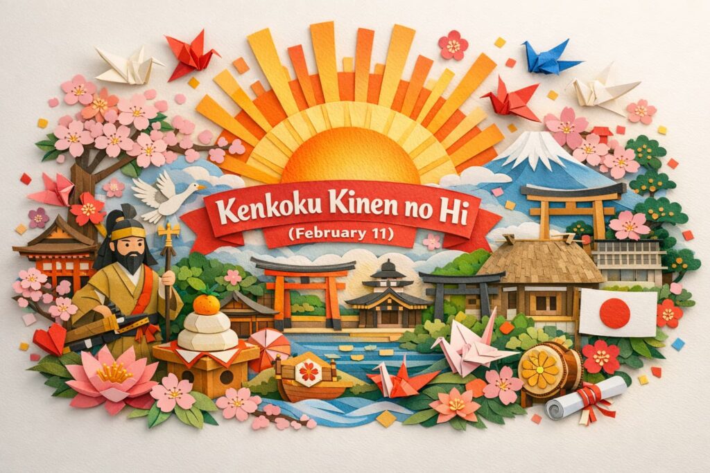 建国記念の日の由来や神武天皇との関係、日本各地の祭典をわかりやすく解説