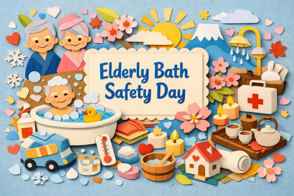 高齢者が安全に入浴するための習慣と事故防止の大切さを伝える記念日を紹介