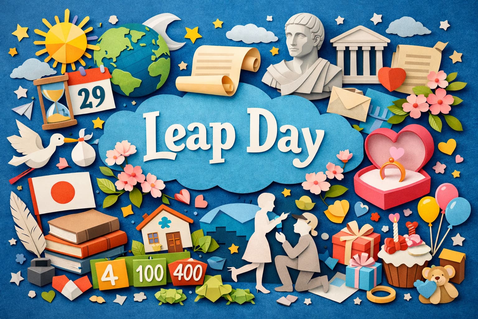 うるう日(2月29日)の意味と由来をやさしく解説します。閏年の4・100・400ルール、2月に置く理由、日本の戸籍表記と年齢計算まで整理します。