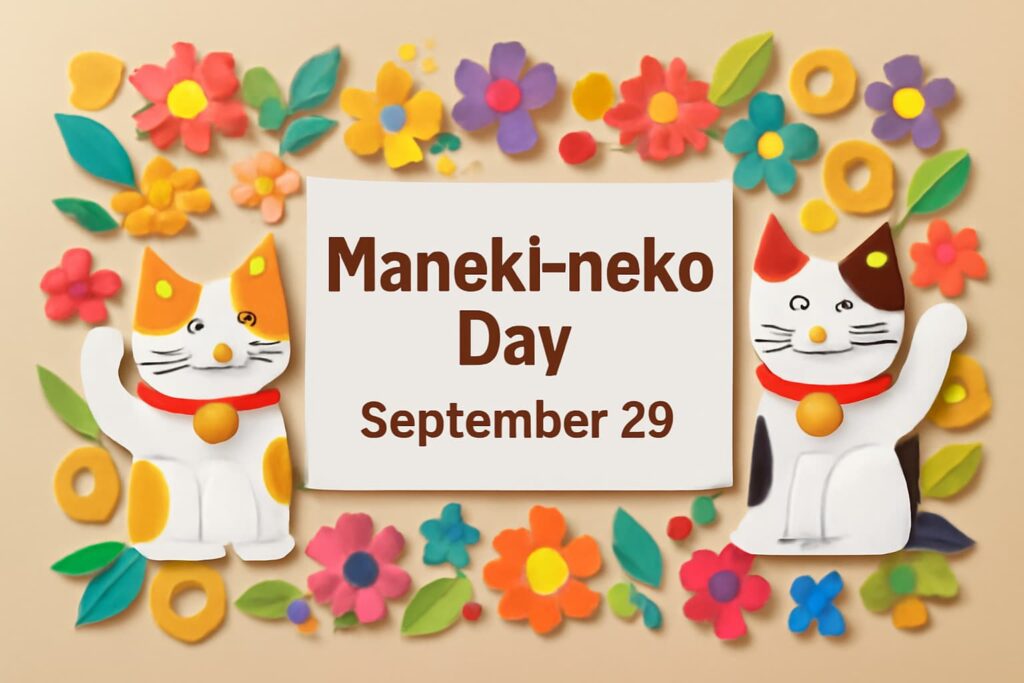 9月29日の招き猫の日の由来と魅力、イベント情報を紹介。福を呼ぶ招き猫の歴史と意味を深掘り。