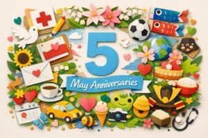 5月の記念日・年中行事を日付別に一覧で確認できる「今日は何の日5月」まとめ