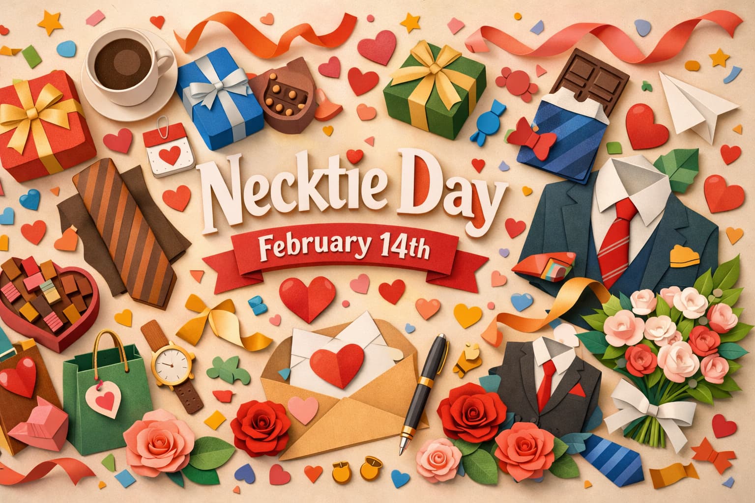 2月14日「ネクタイの日」の意味や由来、バレンタインにネクタイを贈る理由を紹介