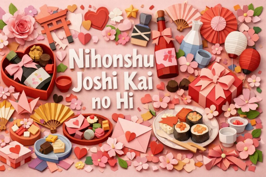 2月14日の日本酒女子会の日の由来や意味、バレンタインに日本酒を贈る文化、日本酒を楽しむ女性コミュニティの魅力をわかりやすく紹介