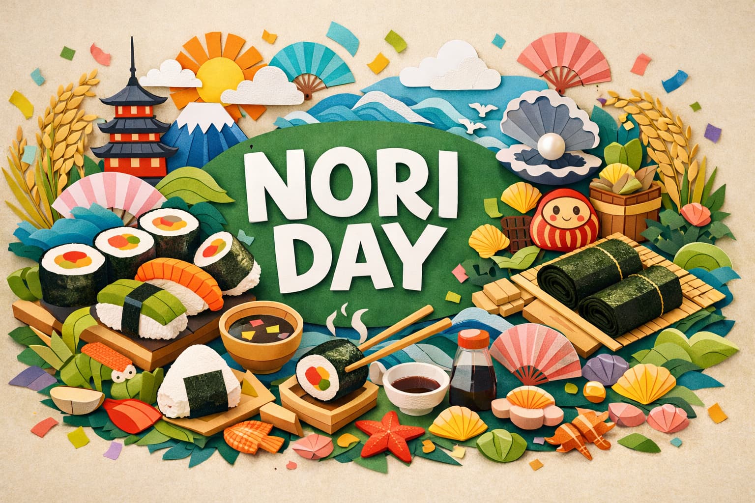 2月6日の海苔の日の由来や大宝律令との関係、海苔の歴史と栄養価、関係団体の役割までをわかりやすくまとめた記念日解説