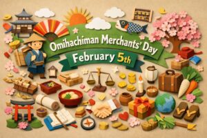 2月5日の近江日野商人の日の由来と、三方よし・陰徳善事に代表される商人精神、日野町の歴史と商業文化の魅力を紹介