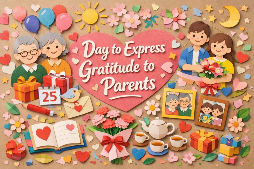 親に感謝の気持ちを伝える日（2月25日）の由来や意味、株式会社ボンズコネクトの制定背景、似顔絵ポエムの魅力まで詳しく解説