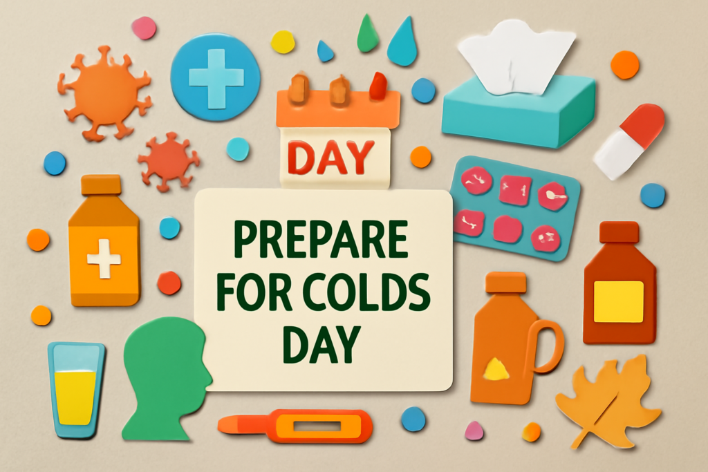 かぜ備えの日（9月29日）を家族で見直し、風邪予防のための準備をしっかり整える大切な日