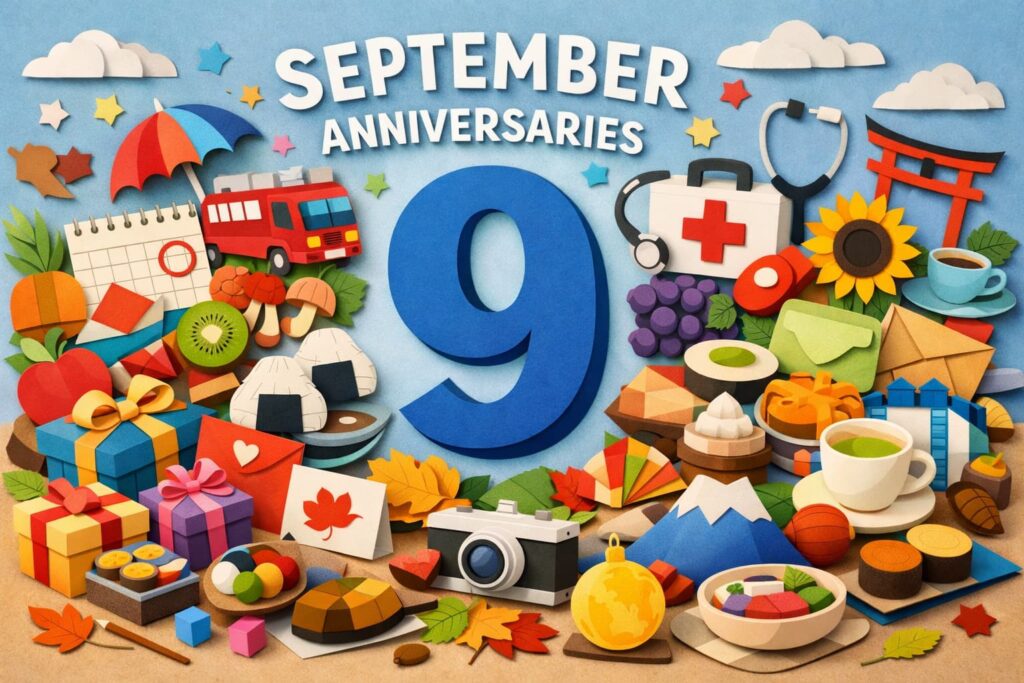 9月の記念日・年中行事を日付別に一覧で確認できる「今日は何の日9月」まとめ