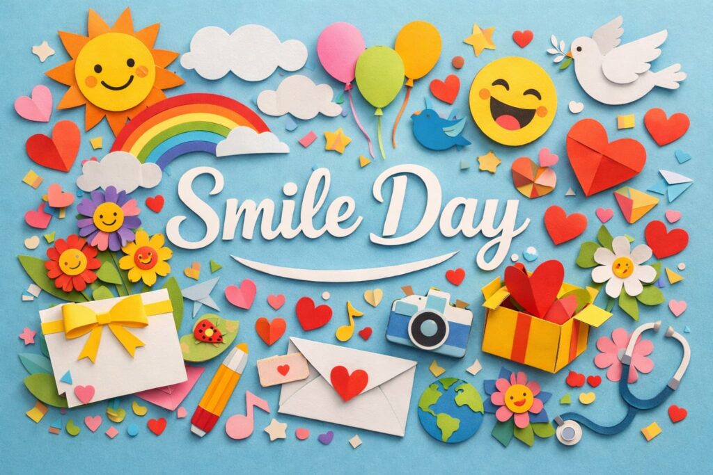 笑顔の日の由来や健康効果、関連する記念日や過ごし方を紹介する解説ブログ