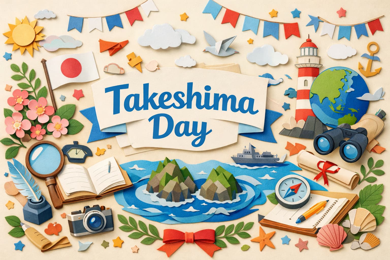 竹島の日(2月22日)の由来や制定理由を解説し、日本の領土意識や島根県の取り組み、記念式典の目的が分かる内容