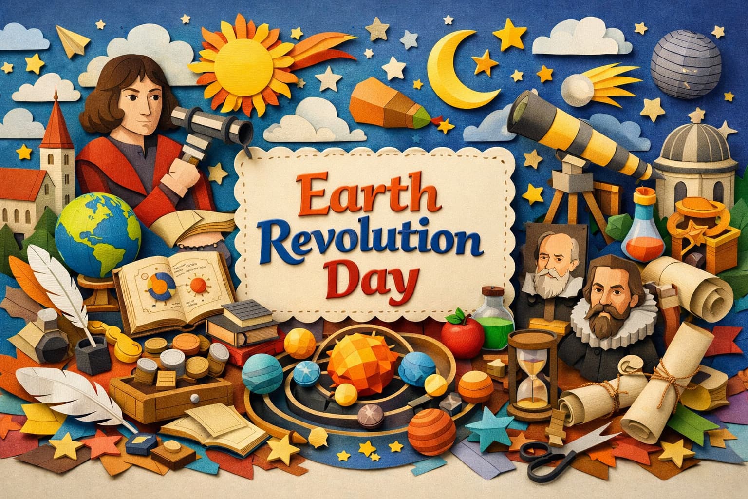 2月19日の天地の日は地動説を唱えたコペルニクスの誕生日。科学革命の始まりをわかりやすく解説。