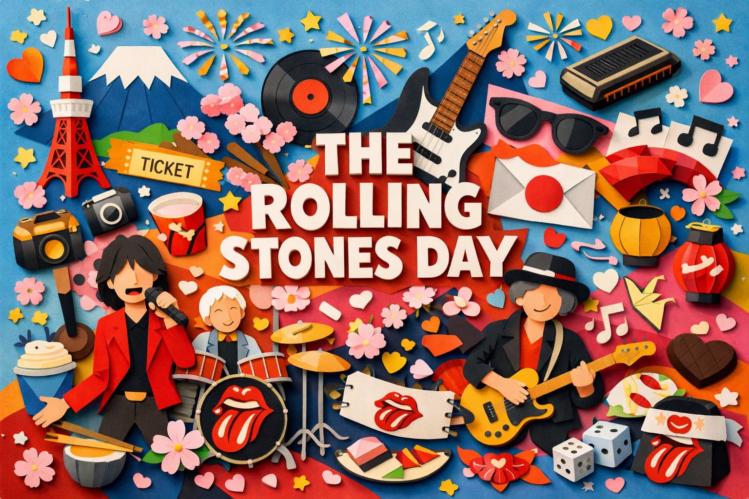 1990年2月14日に行われたザ・ローリング・ストーンズ初の日本公演を記念する日の由来や背景、ロック史に残る意義を詳しく解説します