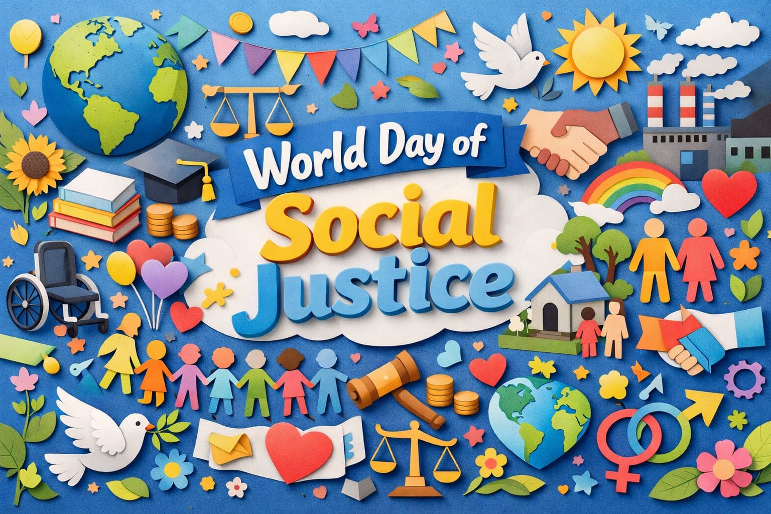 世界社会正義の日とは何かを解説し、貧困や差別の解消に向けた国際的な取り組みを紹介
