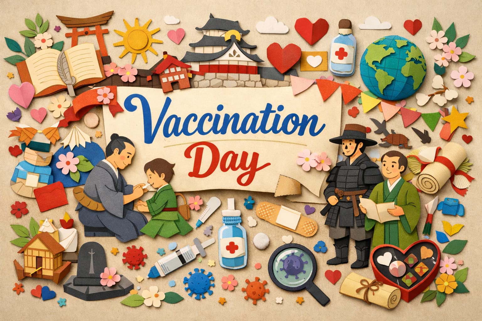 予防接種記念日（2月14日）は、日本で初めて天然痘の予防接種が成功した日。緒方春朔と秋月藩の挑戦が現代医療の原点となった歴史を解説。