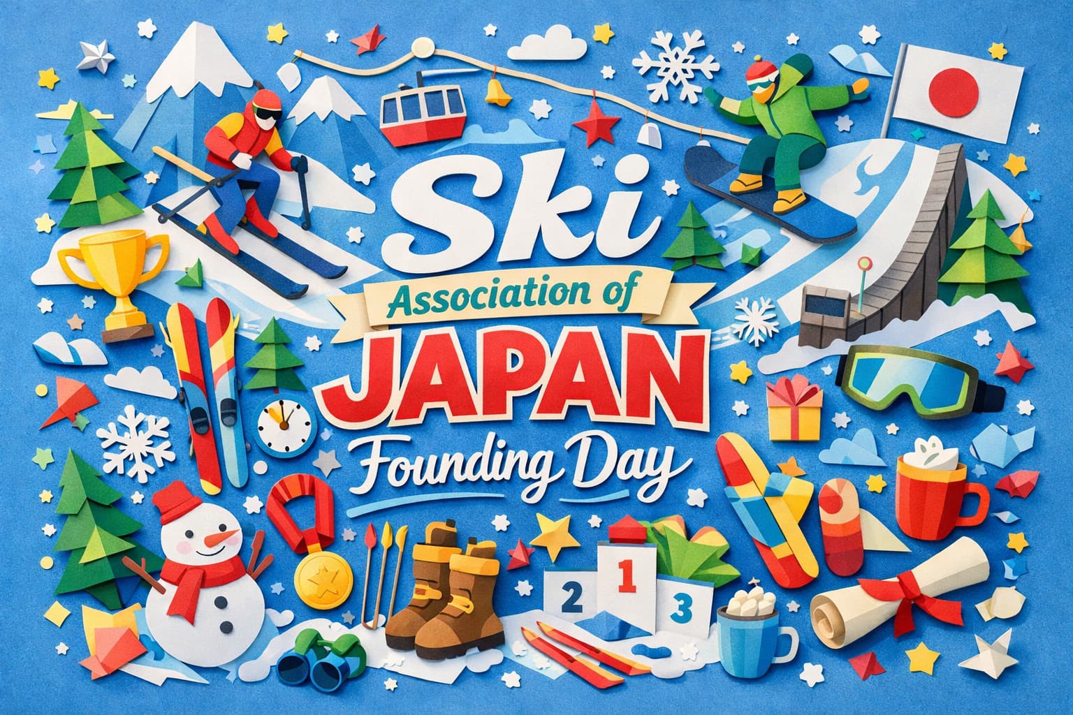 全日本スキー連盟の設立とスキー文化の発展を紹介する記念日ブログ記事