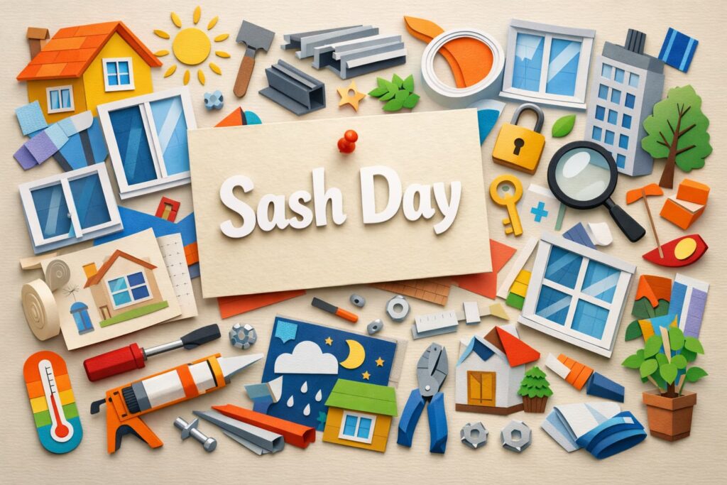 3月4日サッシの日の由来はサッ（3）シ（4）の語呂。サッシの意味、結露・断熱・防音との関係、YKK APとの関わりをわかりやすく解説。