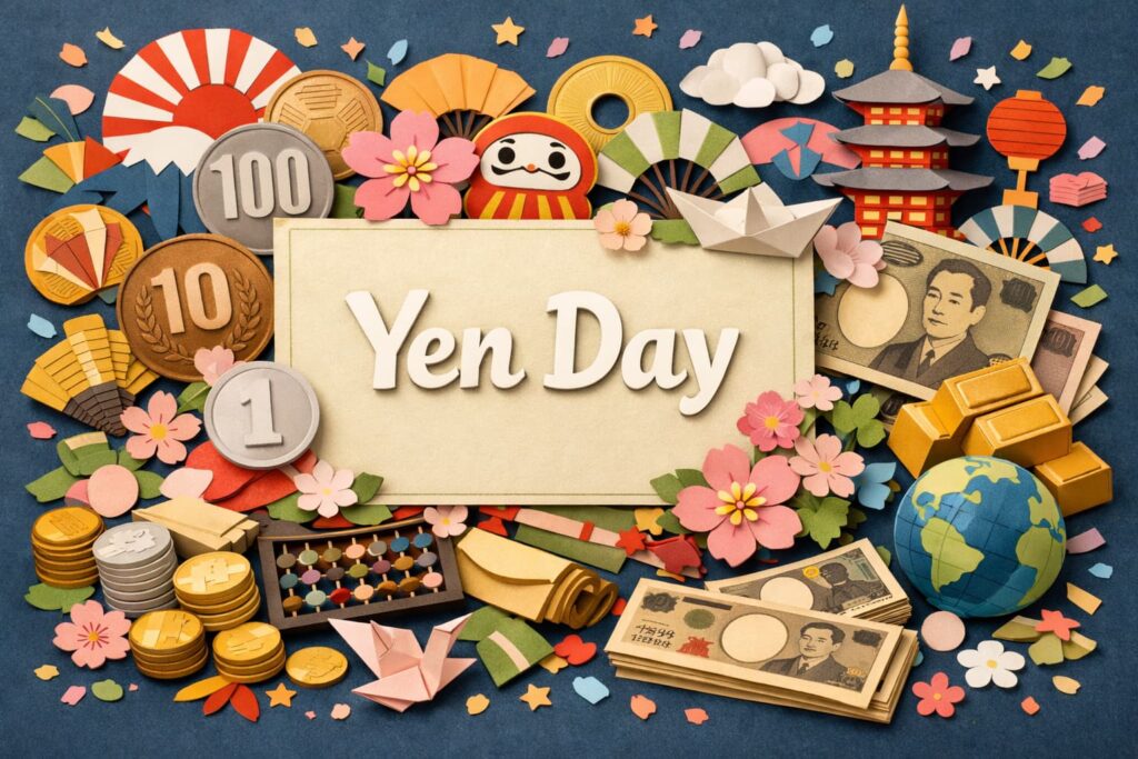 円の日（3月4日）は1869年旧暦3月4日に円形貨幣の方針が固まった日。新暦4月15日換算と「円」命名3説、大隈重信との関係を整理。